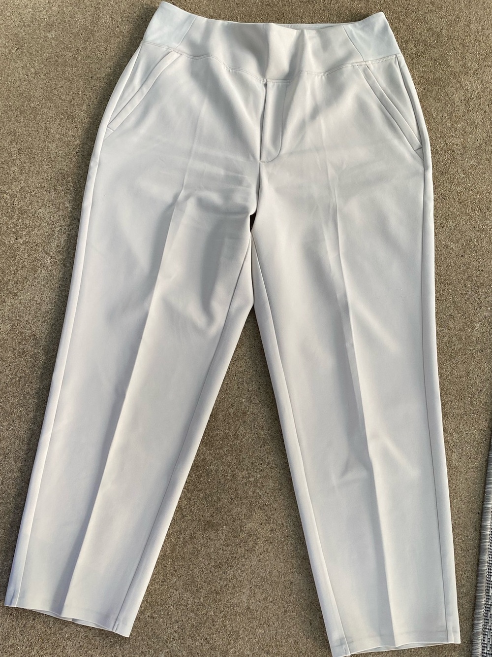 Athleta White Cropped Ponte Pants